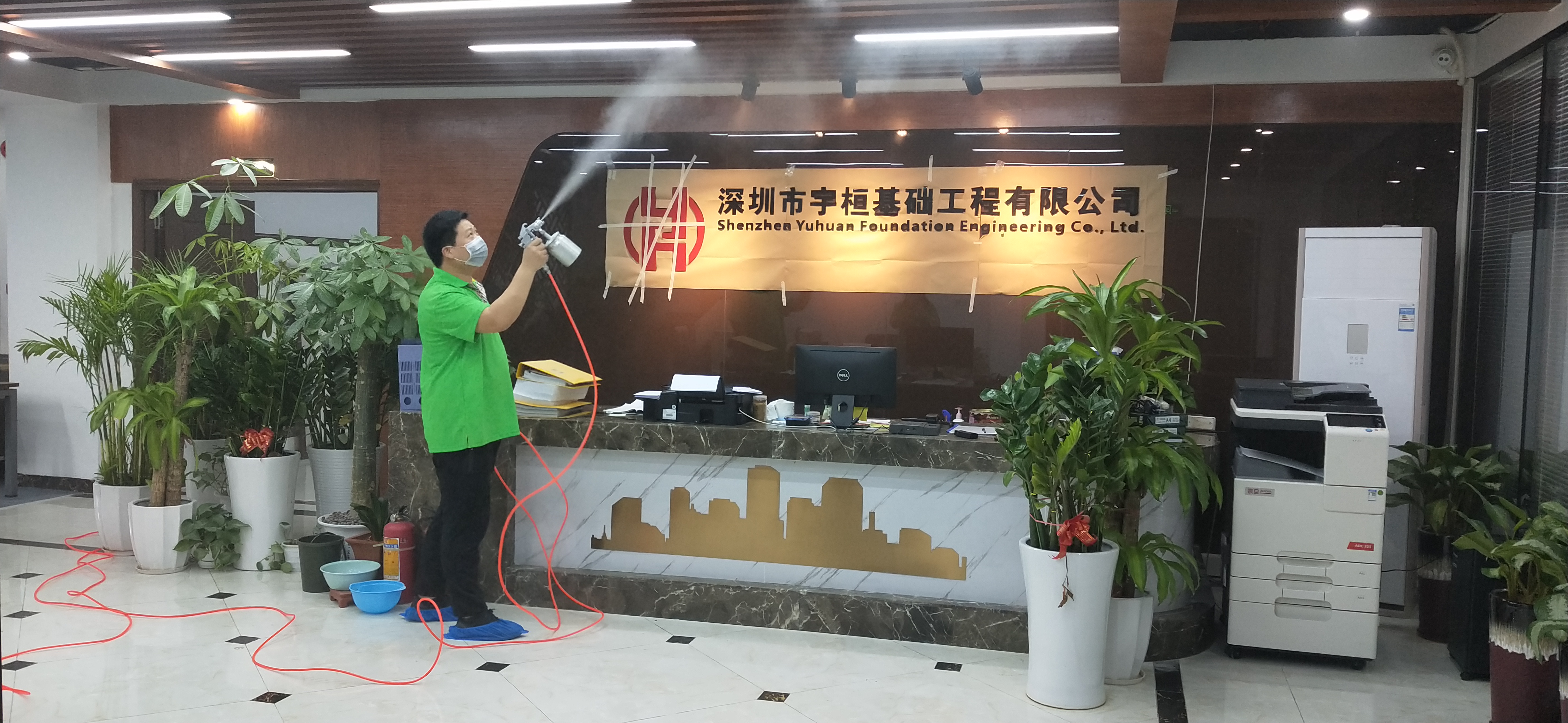 【格安瑞環(huán)?！縏CL國際E城F1棟7C辦公室裝修污染治理案例